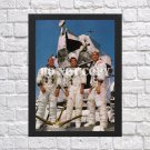 Apollo 12 Charles Conrad Alan Bean Dick Gordon Autographed Signed Print Photo Poster h74 A2 16.5x23.