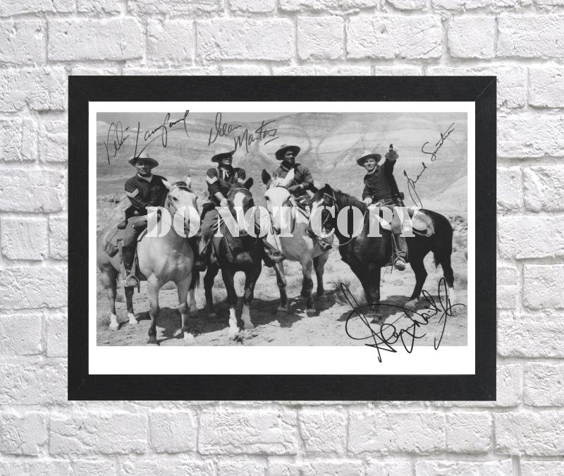 Rat Pack Cast Autographed Signed Print Photo Poster 1 mo1533 A2 16.5x23.4"