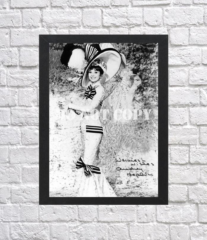 Audrey Hepburn Autographed Signed Print Photo Poster mo1502 A2 16.5x23.4"