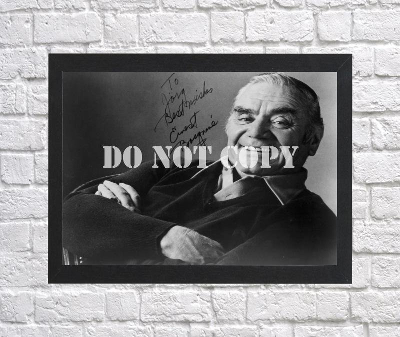 Ernest Borgnine Autographed Signed Print Photo Poster mo1437 A2 16.5x23.4"