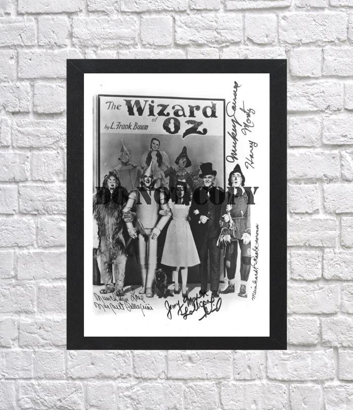 Wizard of Oz Cast Autographed Signed Photo Poster 3 mo1363 A2 16.5x23.4"