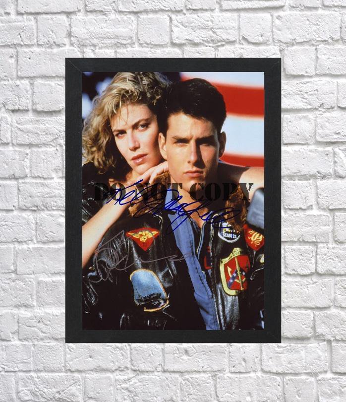 Top Gun Tom Cruise Kelly McGillis Autographed Signed Photo Poster 2 mo1350 A2 16.5x23.4"