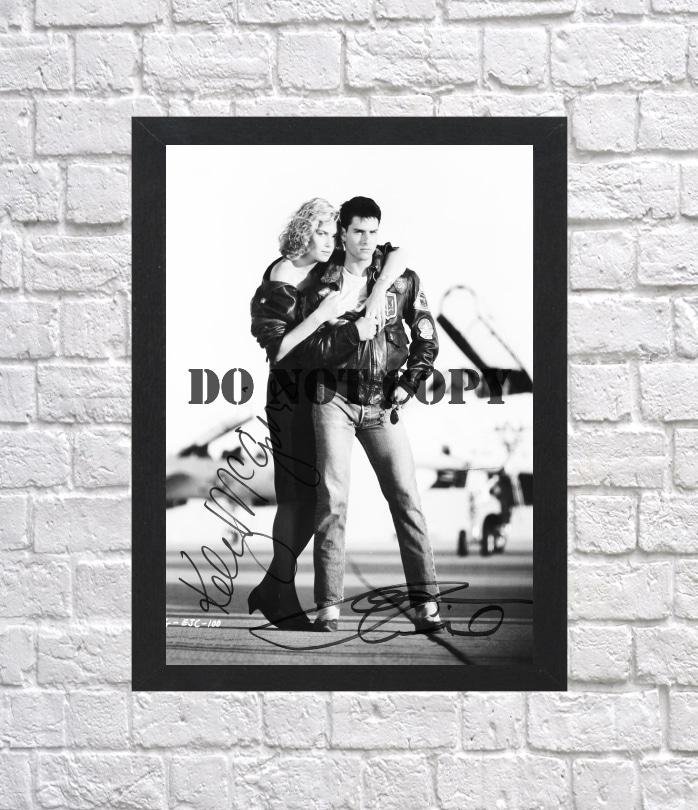 Top Gun Tom Cruise Kelly McGillis Autographed Signed Photo Poster 1 mo1349 A2 16.5x23.4"