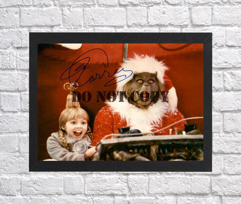 How the Grinch Stole Christmas Jim Carrey Autographed Signed Photo Poster mo1331 A2 16.5x23.4"