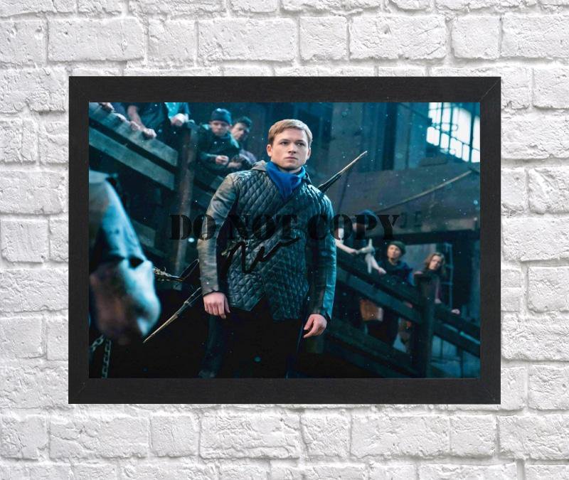 Taron Egerton Robin Hood Autographed Signed Photo Poster 2 mo1323 A2 16.5x23.4"