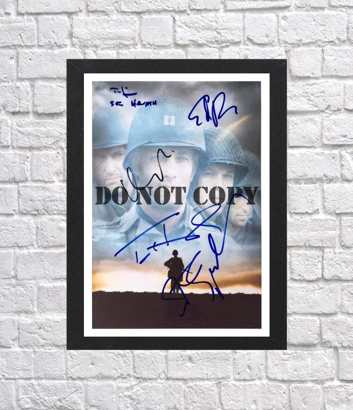 Saving Private Ryan Cast Autographed Signed Photo Poster mo1289 A2 16.5x23.4"