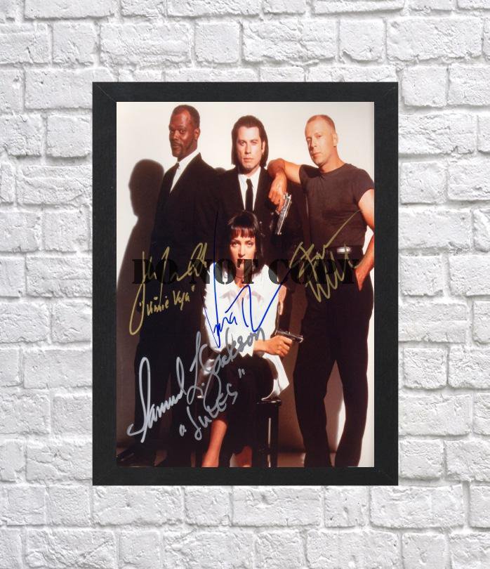 Pulp Fiction Cast Autographed Signed Photo Poster mo1258 A2 16.5x23.4"