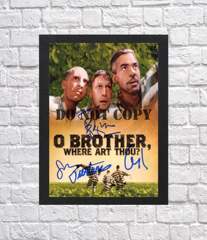 O Brother Where Art Thou Cast Autographed Signed Photo Poster mo1246 A2 16.5x23.4"