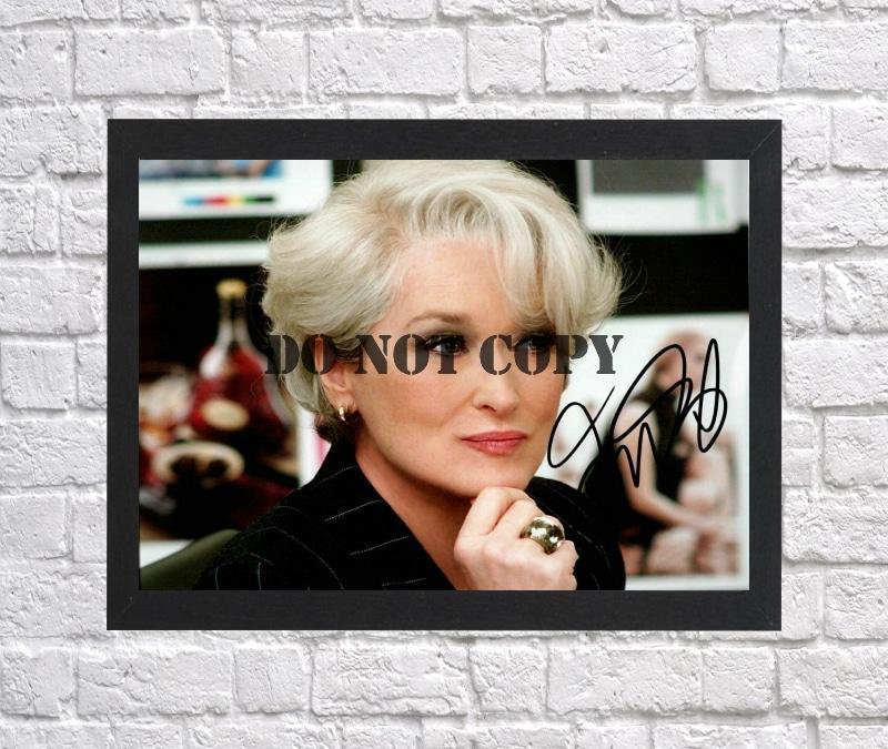 Meryl Streep Autographed Signed Photo Poster 6 mo1212 A2 16.5x23.4"