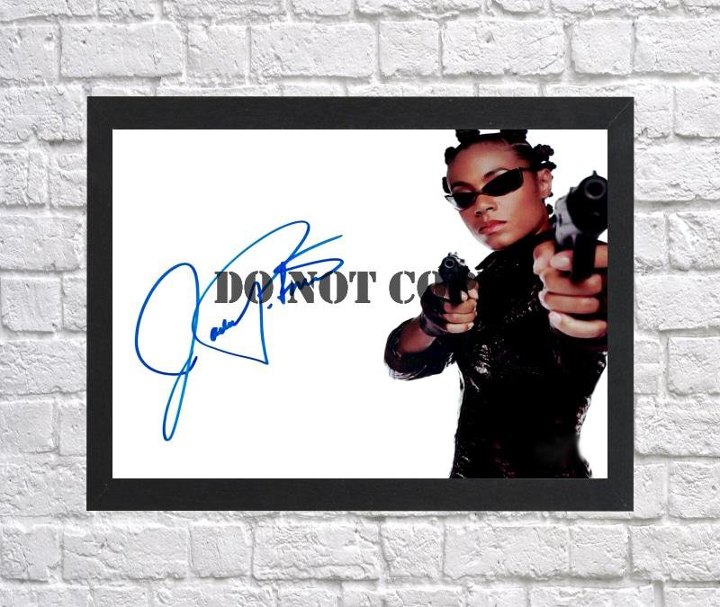 Jada Pinkett The Matrix Autographed Signed Photo Poster 2 mo1111 A2 16.5x23.4"