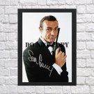 Sean Connery James Bond 007 Autographed Signed Print Photo Poster mo132 A2 16.5x23.4"