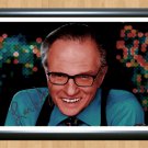 Larry King Signed Autographed Photo Poster 3 tv849 A2 16.5x23.4"