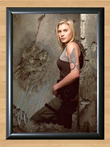Katee Sackhoff BSG Signed Autographed Photo Poster 1 tv840 A2 16.5x23.4"