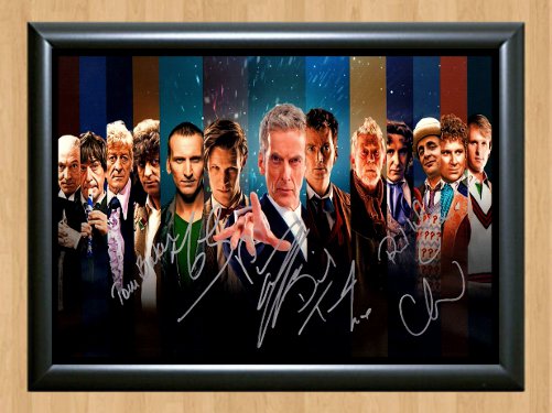 Dr. Who Cast Doctors Signed Autographed Photo Poster tv590 A2 16.5x23.4"