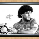 Diego Maradona Signed Autographed Photo Poster Print 5 fot109 A2 16.5x23.4"