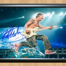 Eddie Van Halen Signed Autographed Photo Poster Memorabilia 3 mu926 A2 16.5x23.4"