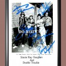 Stevie Ray Vaughan and Double Trouble Band 2 Signed Autographed Poster Photo A4 8.3x11.7""