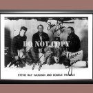 Stevie Ray Vaughan and Double Trouble Band 1 Signed Autographed Poster Photo A4 8.3x11.7""