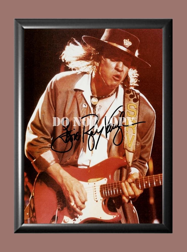 Stevie Ray Vaughan 1 Signed Autographed Poster Photo A4 8.3x11.7""