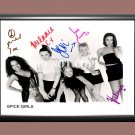 Spice Girls Band 2 Signed Autographed Poster Photo A4 8.3x11.7""