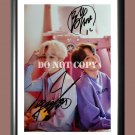 BTS Bangtan Boys White Day Park JiMin JHo Signed Autographed Poster Photo A4 8.3x11.7""