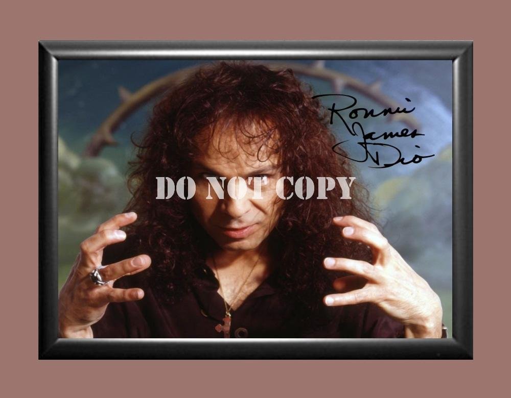 Ronnie James Dio Black Sabbath Band 2 Signed Autographed Poster Photo A4 8.3x11.7""