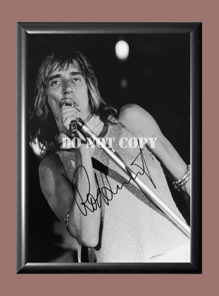 Rod Stewart 2 Signed Autographed Poster Photo A4 8.3x11.7""