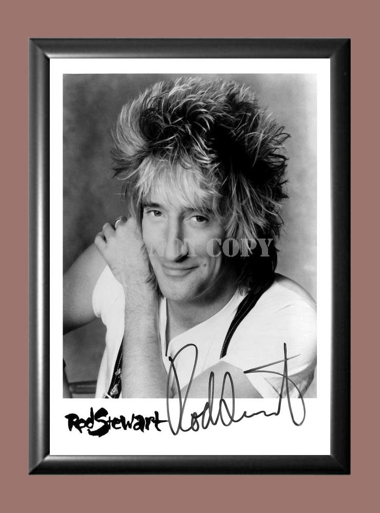 Rod Stewart 1 Signed Autographed Poster Photo A4 8.3x11.7""