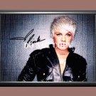 Pink Alecia Moore 2 Signed Autographed Poster Photo A4 8.3x11.7""