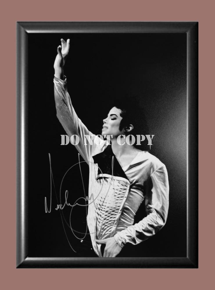 Michael Jackson 3 Signed Autographed Poster Photo A4 8.3x11.7""