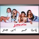 Little Mix Band Signed Autographed Poster Photo A4 8.3x11.7""