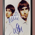 Liam and Noel Gallagher Oasis Band Signed Autographed Poster Photo A4 8.3x11.7""