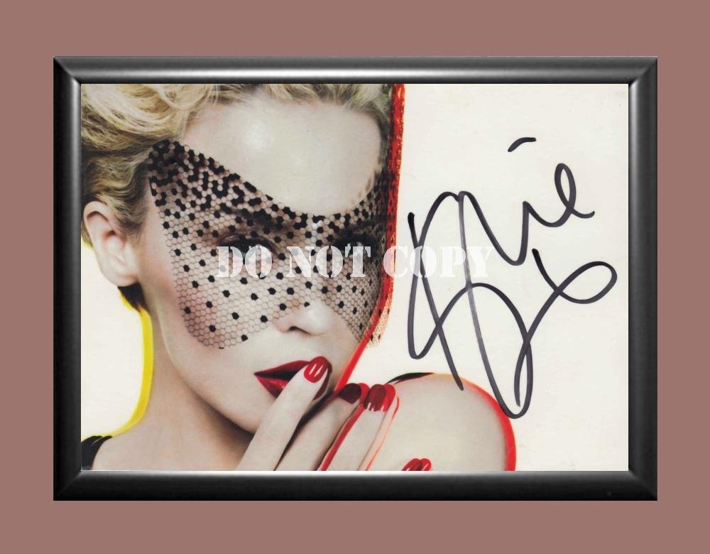 Kylie Minogue Signed Autographed Poster Photo A4 8.3x11.7""