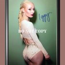 Iggy Azalea 3 Signed Autographed Poster Photo A4 8.3x11.7""