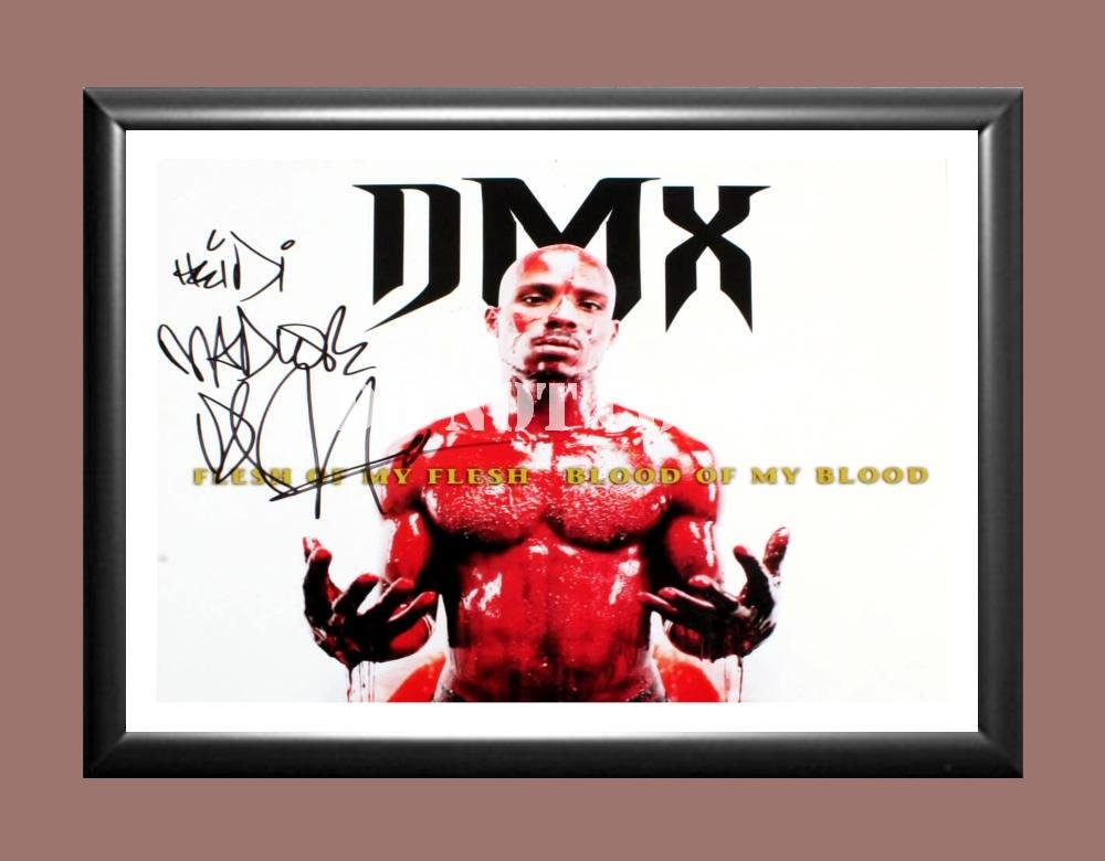 DMX Dark Man X 1 Signed Autographed Poster Photo A4 8.3x11.7""