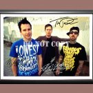 Blink-182 Band 2 Signed Autographed Poster Photo A4 8.3x11.7""