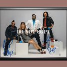 Black Eyed Peas Band 3 Signed Autographed Poster Photo A4 8.3x11.7""