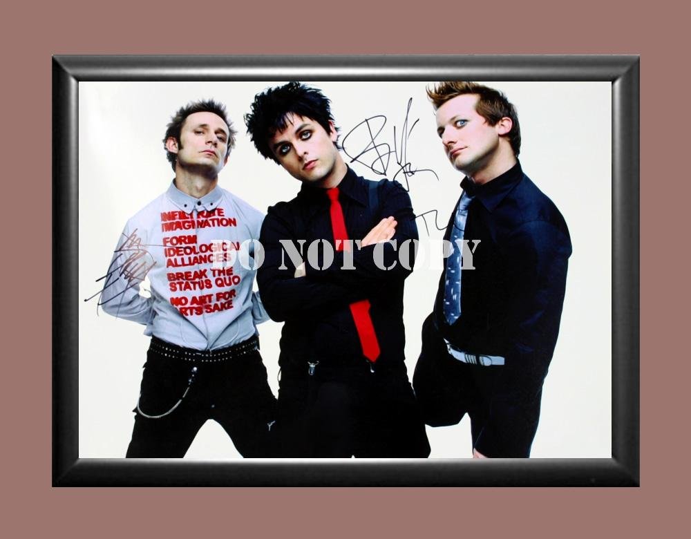 Green Day Band 6 Signed Autographed Poster Photo A4 8.3x11.7""