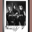 Bee Gees Band 3 Signed Autographed Poster Photo A4 8.3x11.7""