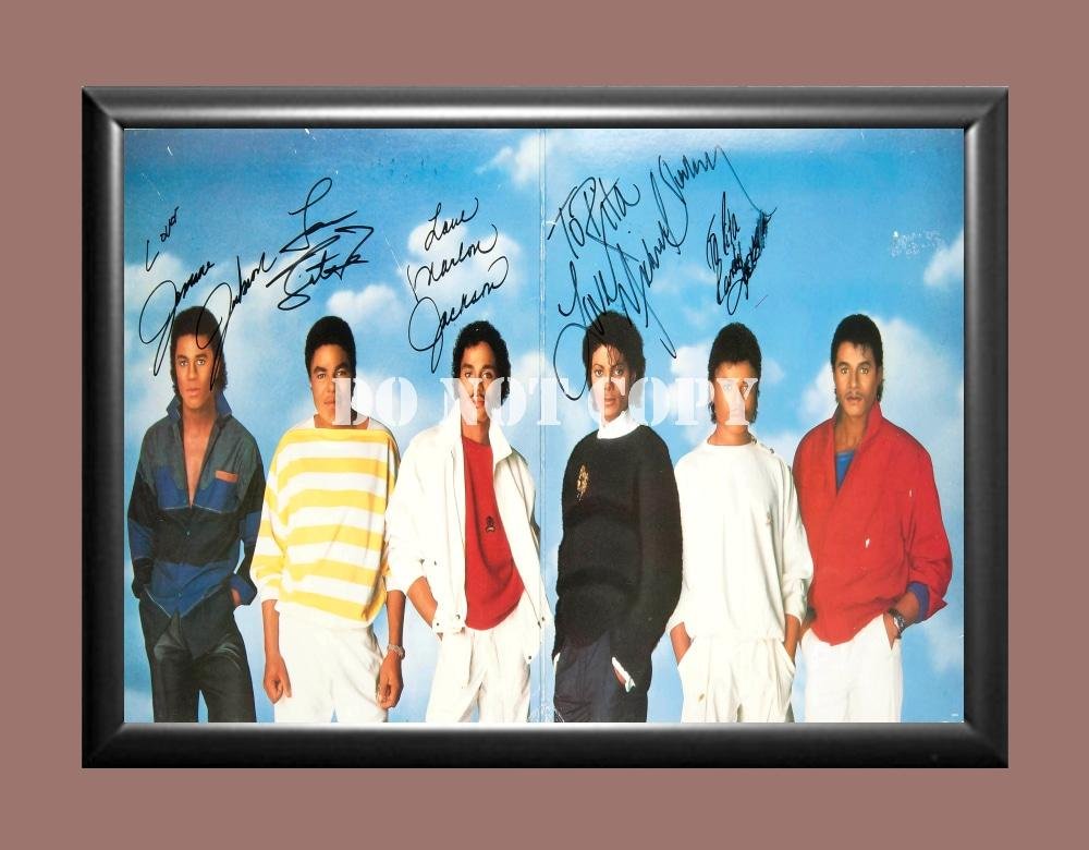 The Jackson 5 Band Signed Autographed Poster Photo A4 8.3x11.7""