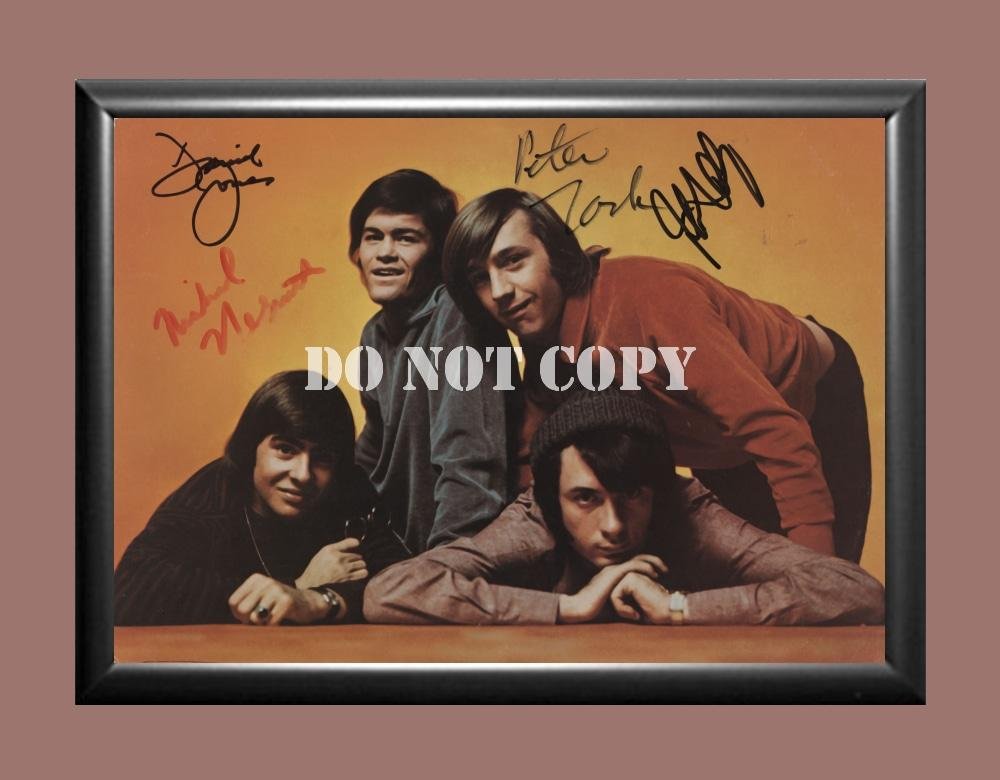 The Monkees Band 7 Signed Autographed Poster Photo A4 8.3x11.7""