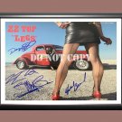 ZZ Top Band Billy Gibbons Frank Beard Dusty Hill 10 Signed Autographed Poster Photo A4 8.3x11.7""