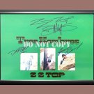 ZZ Top Band Billy Gibbons Frank Beard Dusty Hill 6 Signed Autographed Poster Photo A4 8.3x11.7""