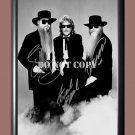 ZZ Top Band Billy Gibbons Frank Beard Dusty Hill 1 Signed Autographed Poster Photo A4 8.3x11.7""