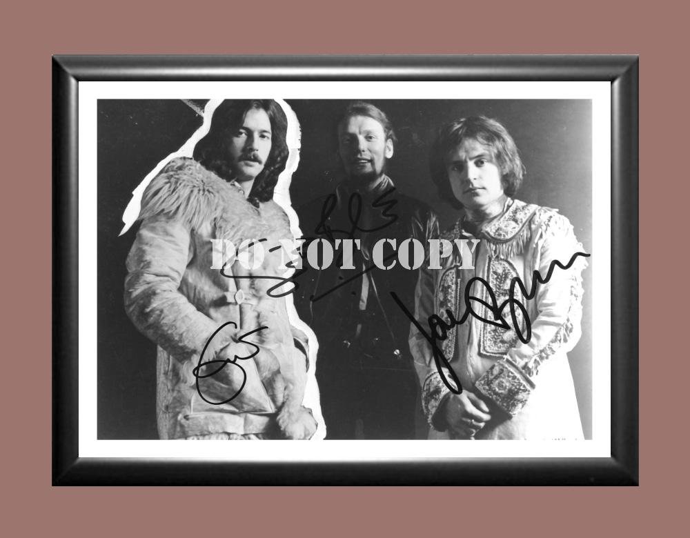 Cream Band Eric Clapton Signed Autographed Poster Photo A4 8.3x11.7""