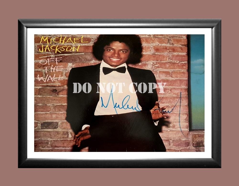 Michael Jackson 2 Signed Autographed Poster Photo A3 11.7x16.5""