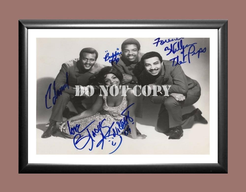 Gladys Knight & the Pips Band Signed Autographed Poster Photo A3 11.7x16.5""
