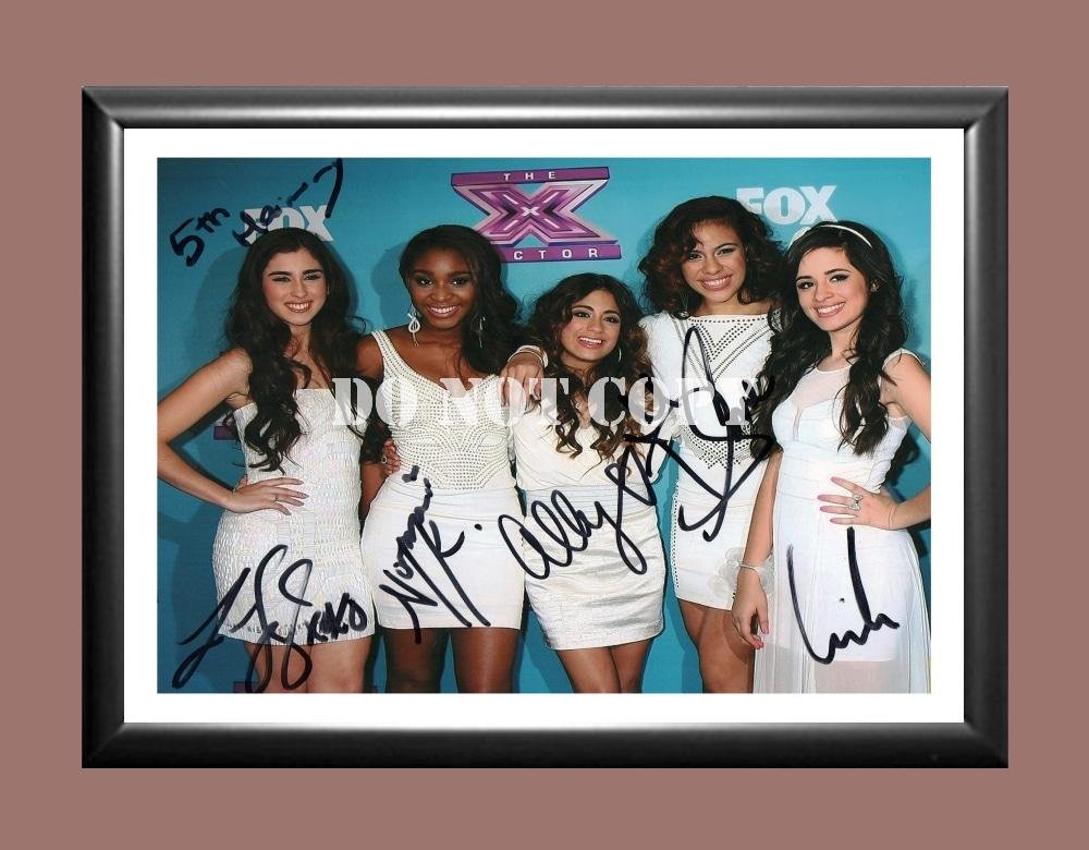 Fifth Harmony Band 2 Signed Autographed Poster Photo A3 11.7x16.5""