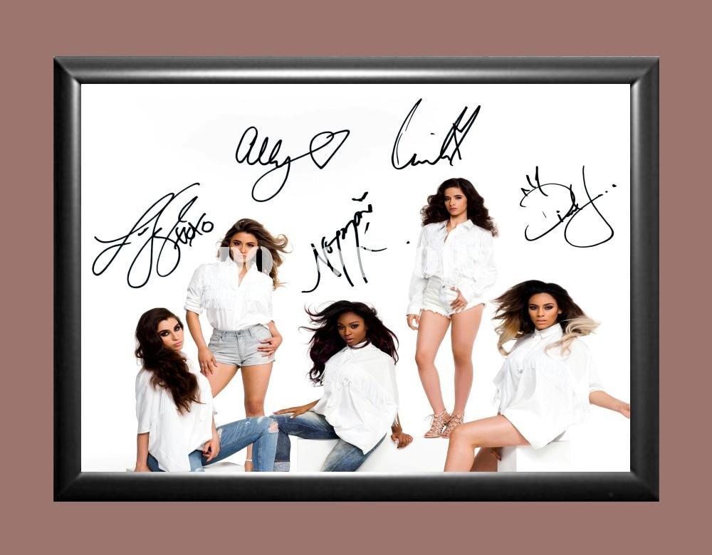 Fifth Harmony Band 1 Signed Autographed Poster Photo A3 11.7x16.5""