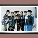 BTS Bangtan Boys Band 2 Signed Autographed Poster Photo A3 11.7x16.5""